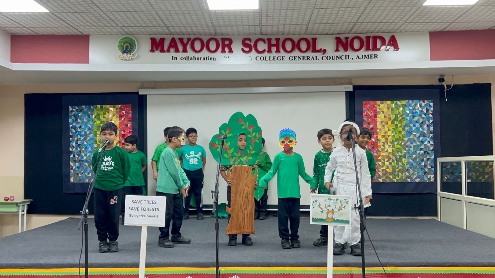 Grade 2B of Mayoor School Noida Speaks for the Trees! 